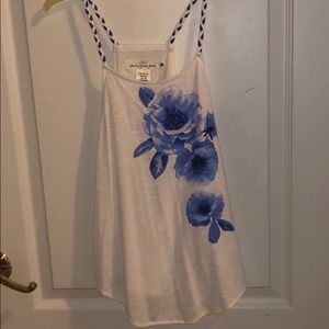 Girls Flower Print Tank Top